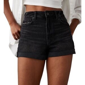 NWT AE Women's Black Denim Shorts